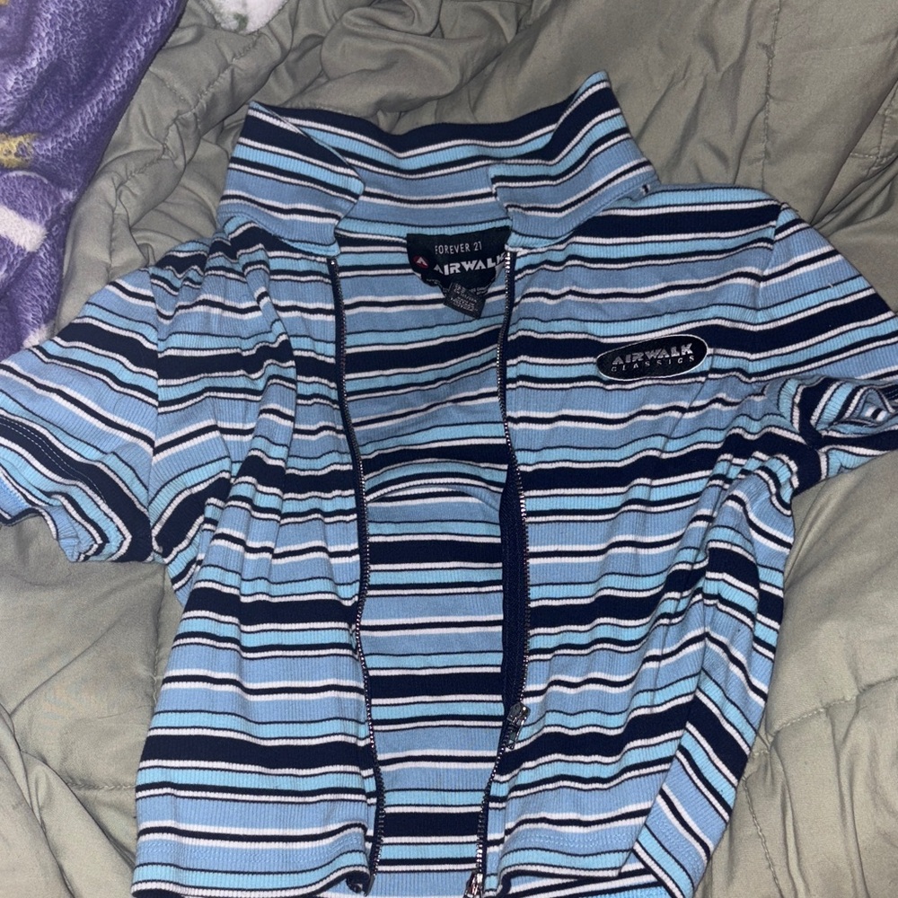 Airwalk Kids Striped Blue Hoodie